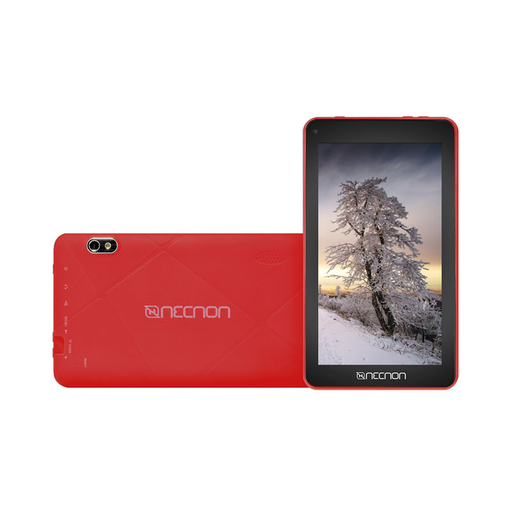 [COM80305] Tablet 7" necnon m002q-2-rj android 10 ram 2/16ggb cam 2/5mp quadcore 1.8ghz funda silicon rojo