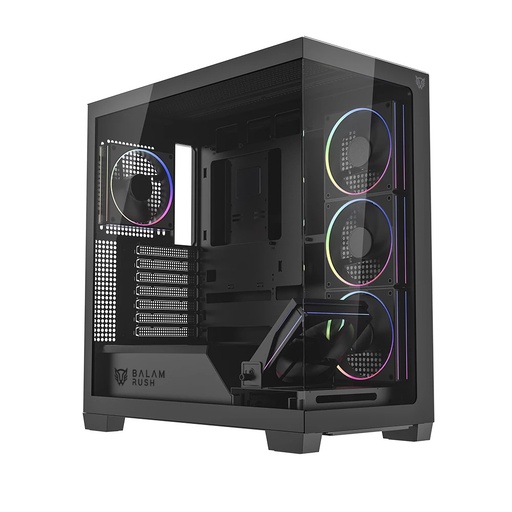 [CAB29586] Gabinete Balam Rush Tank Polar 7900, Midi-Tower, ATX/Micro-ATX/Mini-ITX, USB 2.0/3.0, sin Fuente, 5 Ventiladores Instalados, Negro