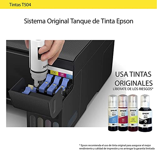 [PRI42796] Tinta epson original t504 70ml ecotank l4150/l4160 color cian