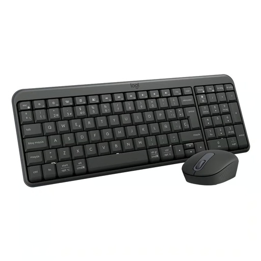 [ACC20123023] Kit de Teclado y Mouse Logitech MK250 Compact, Inalámbrico, Bluetooth, Gris, Español