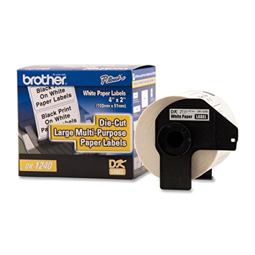 [PRI42804] Etiquetas brother dk1240 precortada papel blanco 50.5mmx101mm 600 etiquetas ql-1060n