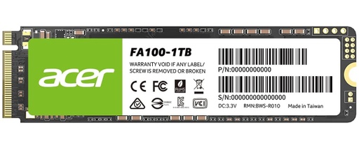 [SSD98] Unidad SSD Acer FA100 NVMe 1TB PCI Express 3.0 M.2