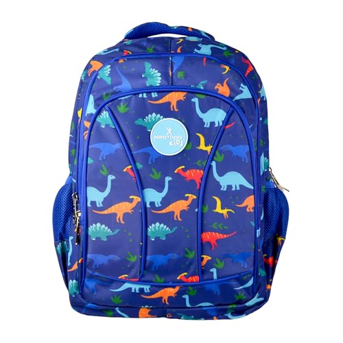 [ACC20123036] Pc-085300 mochila escolar infantil múltiples compartimentos modeo brooklyn dinosaurios | perfect choice -