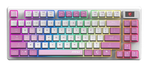 [ACC20123099] Teclado Gamer MSI Forge GK600 TKL Wireless LED RGB TKL, Teclado Mecánico, Linear, Inalámbrico, USB/RF Inalámbrico/Bluetooth, Morado, Inglés