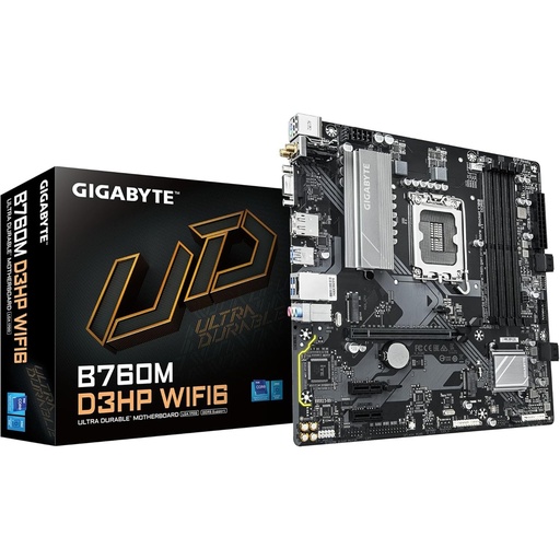 [MOB70946] Tarjeta Madre Gigabyte B760M D3HP Wifi6 LGA 1700 4 DDR5-SDRAM Micro ATX Wifi