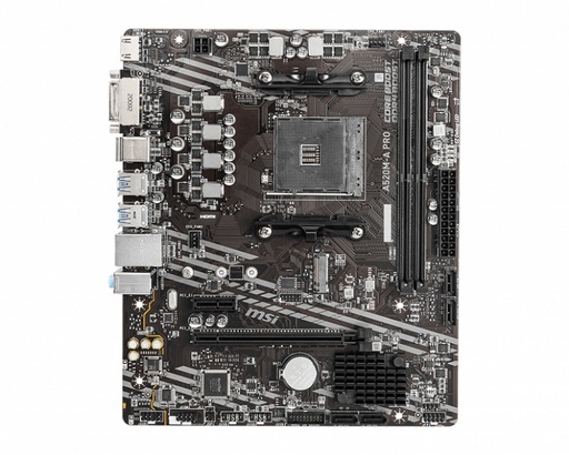 [MOB70948] Tarjeta Madre MSI A520M-A PRO, Micro-ATX, Socket AM4, AMD A520, 64GB DDR4, HDMI para AMD