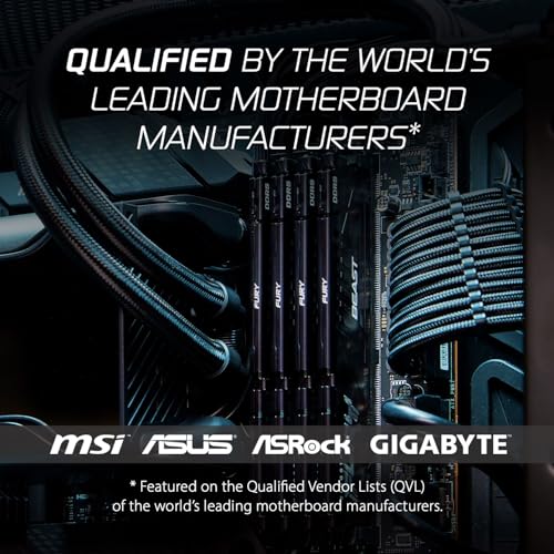 [SNR139720] Memoria ram kingston fury beast black expo dimm ddr5 16gb 6000mt/s cl30 1rx8 1.4v -