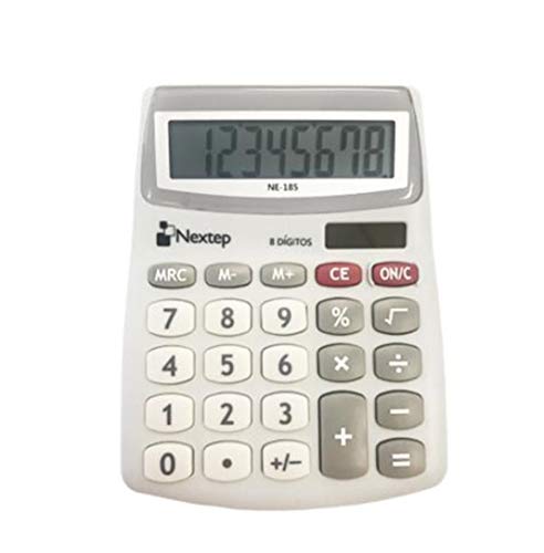 [POW55523] Calculadora nextep 8 digitos semi escritorio batería solar ne-185