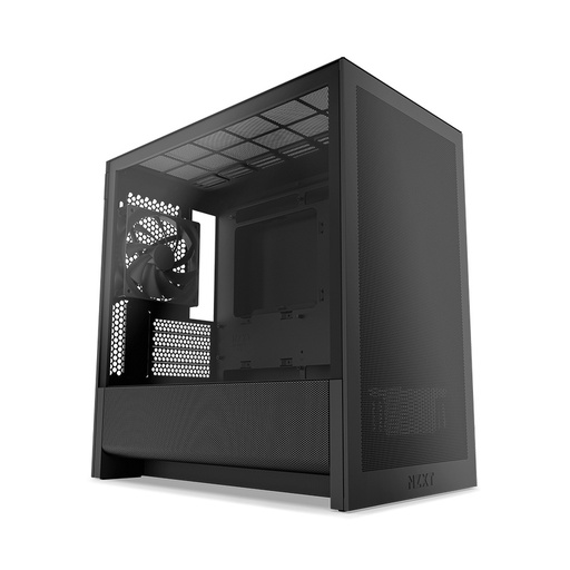 [CAB29688] Gabinete NZXT H3 Flow, Midi-Tower, Micro-ATX/Mini-ITX, USB 3.0, sin Fuente, 1 Ventilador Instalado, Negro
