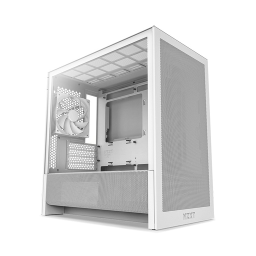 [CAB29689] Gabinete NZXT H3 Flow, Midi-Tower, Micro-ATX/Mini-ITX, USB 3.0, sin Fuente, 1 Ventilador Instalado, Blanco