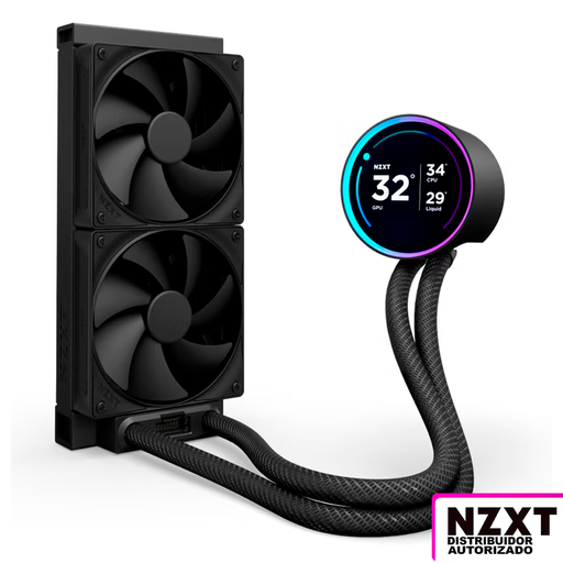 [COO100869] Enfriamiento Liquido NZXT Kraken Elite 240 / 240mm / 1,200-2,800 ± 300RPM / Negro / Versión 2024 / RL-KN24E-B2 / 2024H7