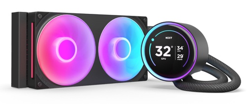 [COO100871] NZXT Kraken Elite 240 RGB V2 Enfriamiento Líquido para CPU, 2x 120mm, hasta 2400RPM, Negro