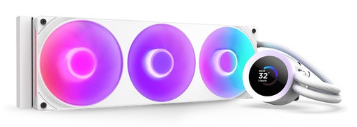 [COO100874] NZXT Kraken Plus 360 RGB Enfriamiento Líquido para CPU, 3x 120mm, hasta 2400RPM, Blanco