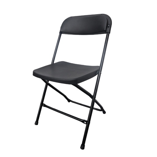 [OFF70829] Caja 5 sillas negras plegables modamob reforzadas, 47cmx45cmx82cm, tubo 19mm, hasta 120kg