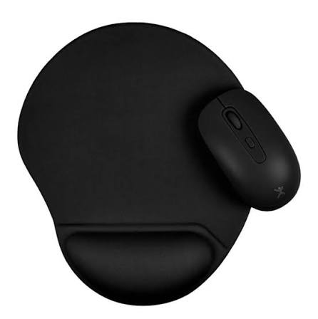 [ACC20123159] Kit perfect choice mouse inalámbrico ergonómico 1600 dpi y mousepad bonet color negro