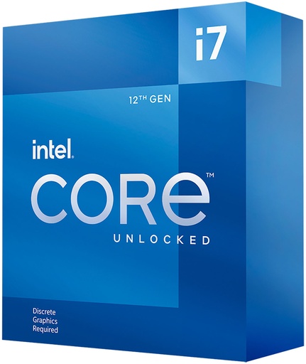 [PRO23084] Procesador Intel Core i7 12700KF 12a Generación 12 Núcleos sin Gráficos