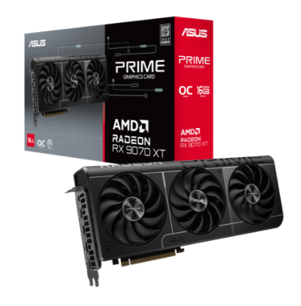 [VID717142] Tarjeta de Video ASUS AMD Radeon RX 9070 XT Prime OC, 16GB 256-bit GDDR6, PCI Express x16 5.0