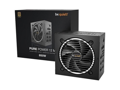 [ACC20123277] Fuente de Poder Be Quiet! Pure Power 13 M, 750W, ATX 3.1, 80 Plus Gold, Semimodular, Ventilador 120 mm