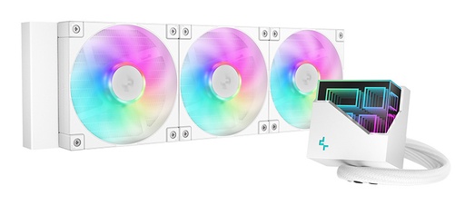 [COO100910] DeepCool LT360 ARGB Enfriamiento Líquido para CPU, 3x 120mm, hasta 2400RPM, Blanco