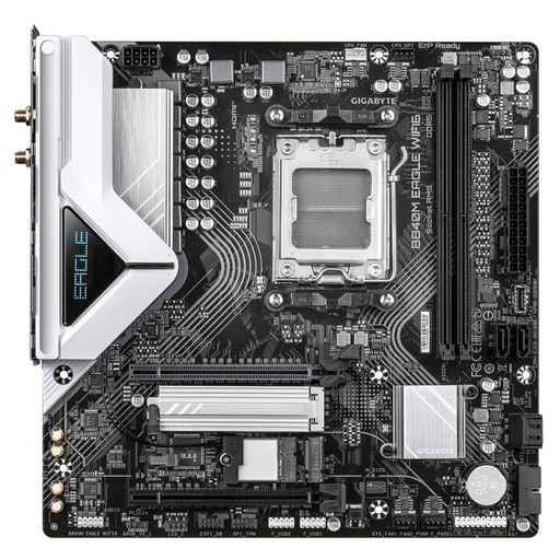 [MOB70976] Tarjeta Madre Gigabyte B840M EAGLE WIFI6 Micro-ATX AM5 AMD B840 128GB DDR5 HDMI/DP para AMD