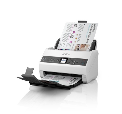 [PRI71192] Scanner Epson WorkForce DS-730N, 600 x 600DPI, Escáner Color, Escaneado Dúplex, USB/Ethernet, Negro/Gris