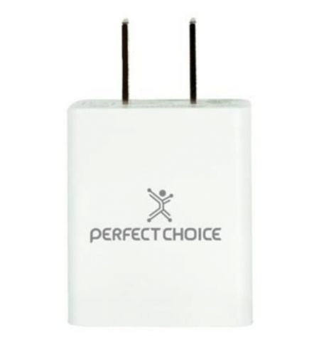 [ACC698501] Cargador de pared perfect choice pc-240372 conexion usb carga rapida salida 2.4 a blanco