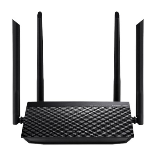 [NET304681] Router ASUS de Banda Dual Firewall RT-AC1200 V2 AC1200 Para Gaming Inalámbrico 867Mbit/s 5x RJ-45 2.4/5GHz con 4 Antenas Externas de 5dBi