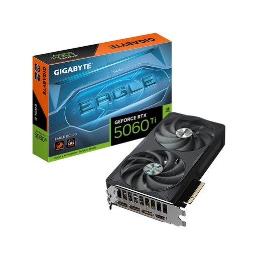 [ACC20123389] Tarjeta de Video Gigabyte NVIDIA GeForce RTX 5060 Ti EAGLE OC, 16GB 128-bit GDDR7, PCI Express x16 5.0