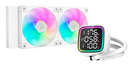 [COO100944] DeepCool LD240 WH Enfriamiento Líquido para CPU, 2x 120mm, hasta 2400RPM, Blanco