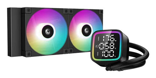 [COO100946] DeepCool LD240 Enfriamiento Líquido para CPU, 2x 120mm, hasta 2400RPM, Negro