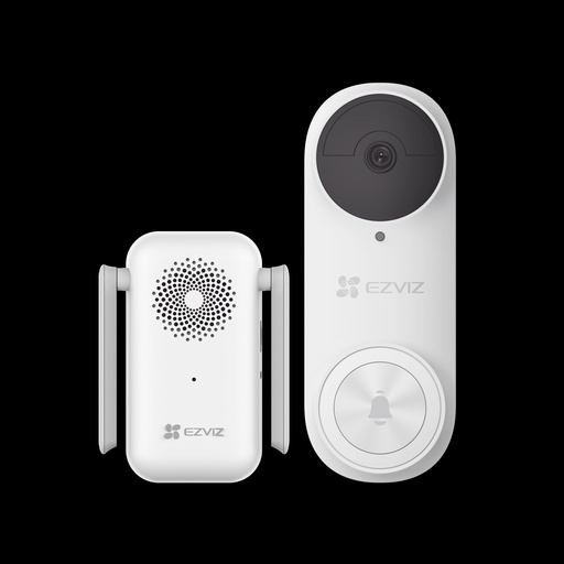 [POW55688] Timbre con cámara wi-fi (doorbell) de batería recargable  / libre de cables / uso exterior con protección (ip65) / cámara 3 megapíxel / llamada a la app / incluye timbre para interior con timbres seleccionables / ranura 