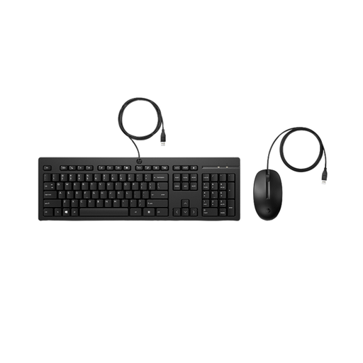 [COM80782] Kit de Teclado y Mouse HP 225 Membrana Alámbrico USB Inglés
