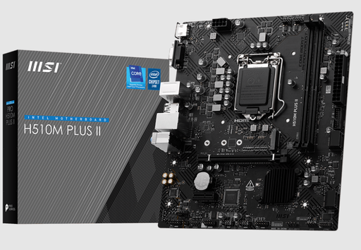 [MOB70989] Tarjeta Madre MSI H510M PLUS II, Micro-ATX, LGA 1200, Intel H510, 64GB DDR4, HDMI para Intel