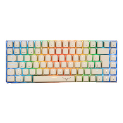 [ACC20123497] Teclado Gamer Mecanico Naceb Gray Basilik LED RGB 75% Huano Red Alámbrico USB Español