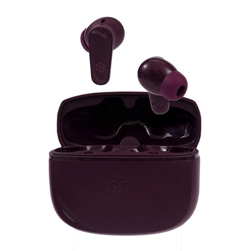 [AUD75168] STF Audífonos Intrauriculares con Micrófono One, Inalámbrico, Bluetooth, Cancelación de Ruido, Morado