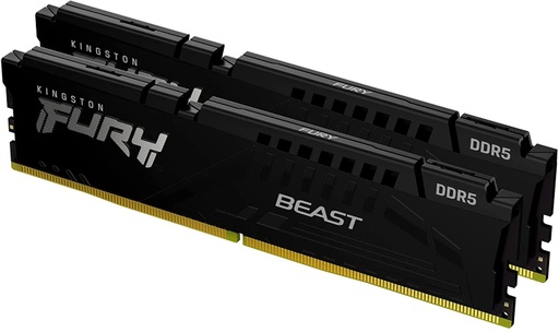 [SNR84624] Memoria RAM DDR5 Kingston 32GB 2x16GB 5200MHz Fury Beast Negra