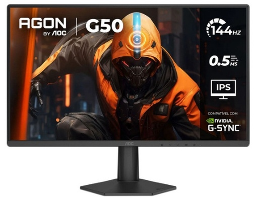 [MNS39895] Monitor Gamer AOC 24G50F LCD 23.8", 1920x1080 Full HD, 144Hz, HDMI/DisplayPort, Negro