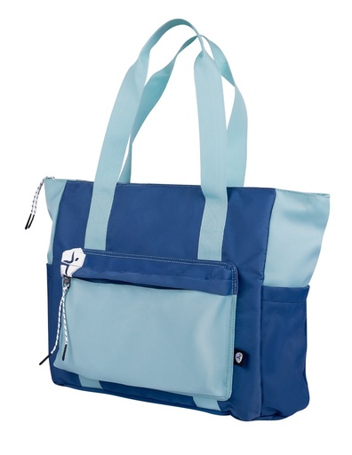 [ACC20123522] TOTEBAG AZUL PARA LAPTOP 16 Pulgadas TZLB01-V, color azul y turquesa