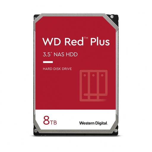 [SNR593638] Disco Duro para NAS Western Digital WD Red Plus 3.5'', 8TB, SATA, 6 Gbit/s, 5640RPM, 256MB Cache