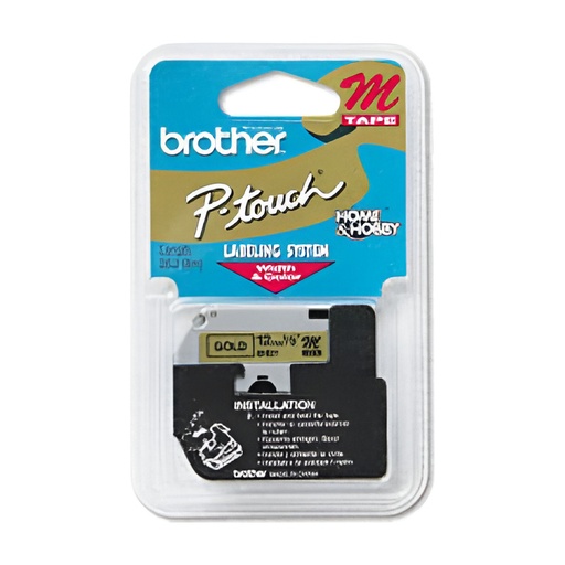 [PRI71334] Cinta brother m831 negro sobre dorado 12mm pt85 