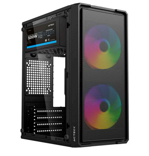 [CAB29855] Gabinete acteck doom ultra mesh gi750m mini torre fuente de poder atx 500w incluida