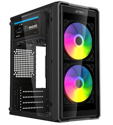 [CAB29856] Gabinete acteck doom ultra crystal gi750c mini torre paneles de cristal templado