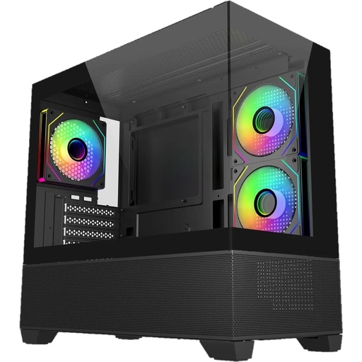[CAB29861] Gabinete Cooler Master Elite 490 Micro ATX/ITX Cristal Templado 1x USB  2x USB 3.0 3 Ventiladores