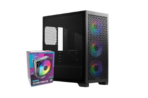 [CAB29890] Gabinete cooler master e302-kgnn65-sa0 case elite 302 micro atx + hyper 212 spectrum v3 + mwe gold 650 v3 nm