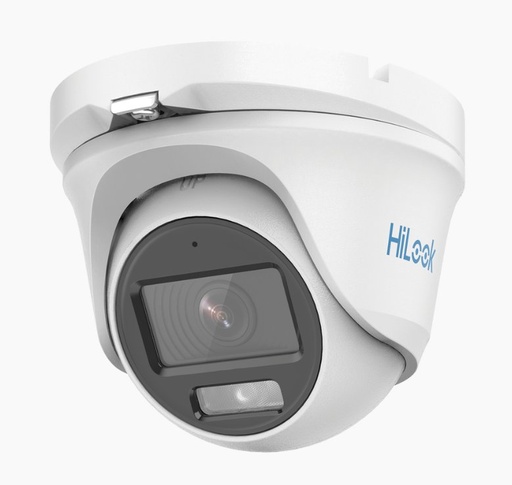 [AUD75291] Camara hilook domo colorvu turbohd 1080p imagen a color 24/7 lente 2.8mm microfono integrado, luz blanca 20 mts ip66 metalica