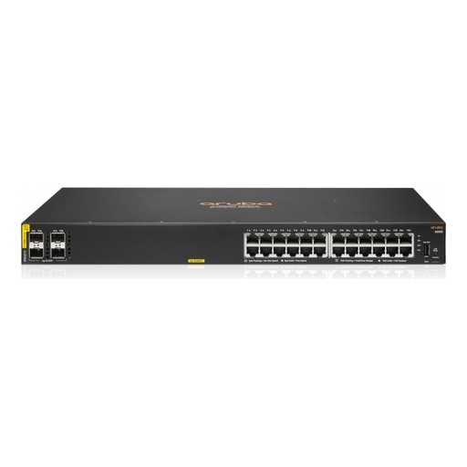 [COM81065] Switch hpe aruba r8n87a 6000 24g poe cl4 370 watts y 4sfp administrable capa 2