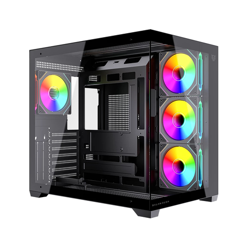 [CAB29894] Gabinete balam rush gamer media torre tank core ultra gm925 atx negro