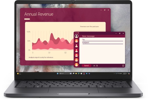 [COM81107] Laptop dell pro 14 | ai pc | intel core ultra 5 255u 12 tops | 16 gb (1x16 gb) | 512 gb ssd (qcl) | 14 fhd | win11 pro | 1 año de garantia 7xnfp