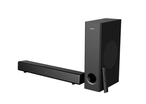 [AUD75298] Creative Labs Barra de Sonido con Subwoofer 51MF8385AA001 Sound Bar, Bluetooth, Inalámbrico, 2.1 Canales, 120W RMS
