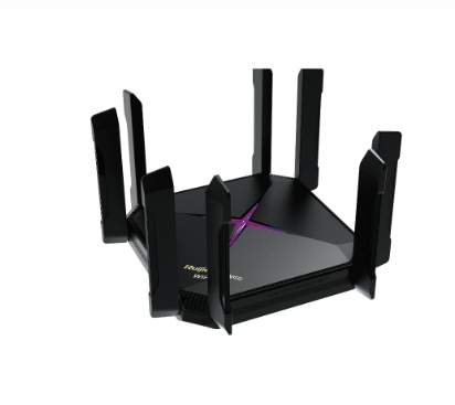 [NET305164] Ruijie Router con Sistema de Red Wi-Fi en Malla RG-EW6000GX, 4 x RJ-45, 4804 Mbit/s WLAN, Doble Banda 2.4/5 GHz, Wi-Fi 6, 8 Antenas Externas de 5 dBi, 1 Pieza